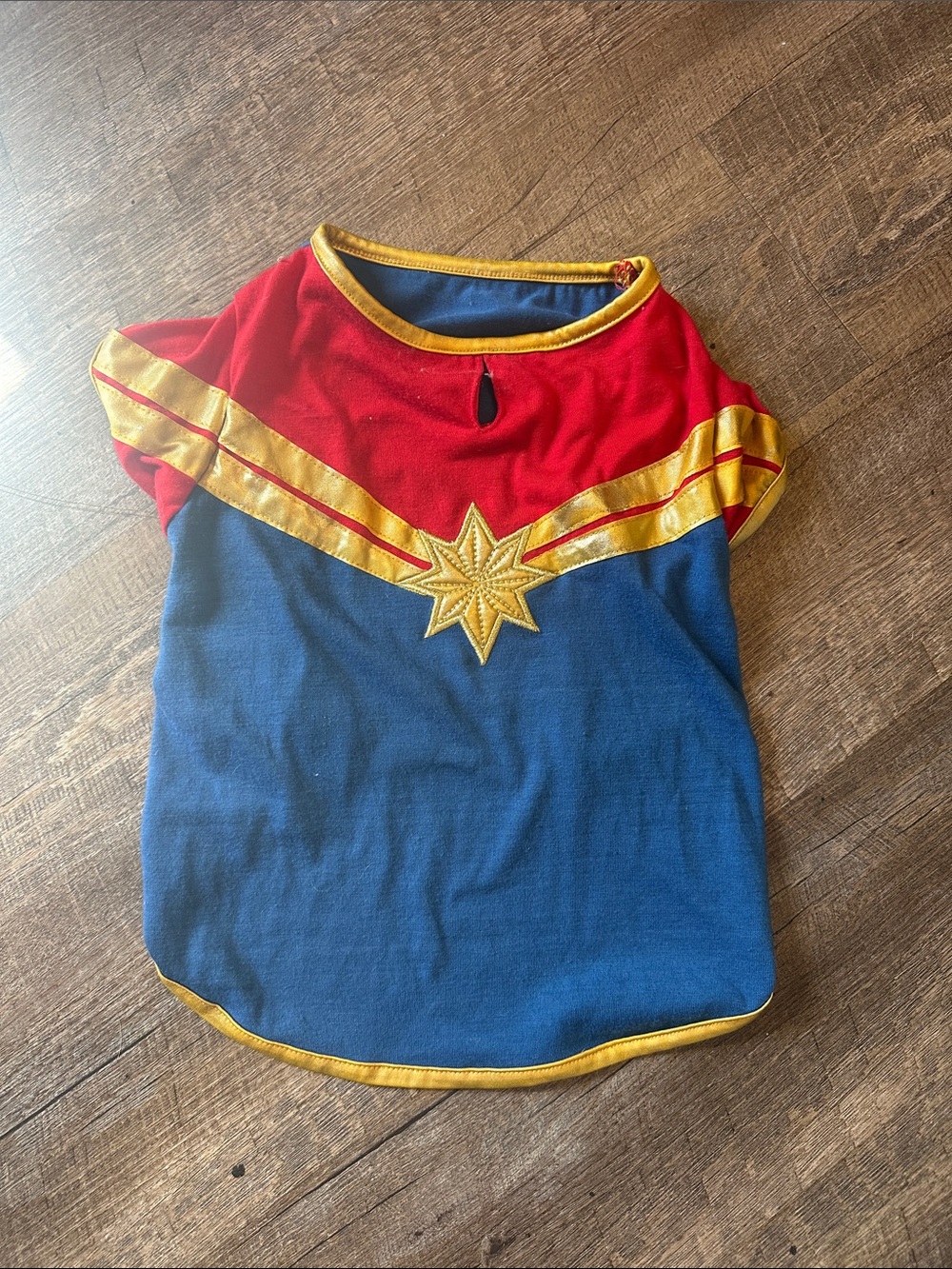Dog Red & Blue Star Superhero Costume